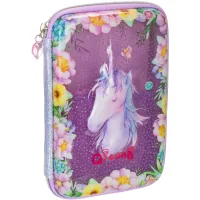 Cool For School pencil case with window 1 compartment with organizer purple (QT-5750-Purple)