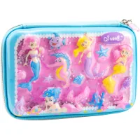 Cool For School pencil case double with aquarium effect 1 compartment Blue (QT-5703-Blue)
