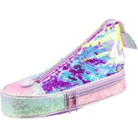 Cool For School pencil case in the form of a sneaker with sequins 2 compartments Purple (5987-purple)