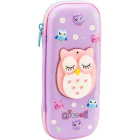 Cool For School pencil case with hidden mirror 1 compartment Purple (QT-5779-Purple)
