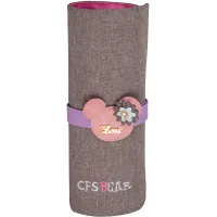 Cool For School Bear pencil case 1 compartment Gray (CF86651-02)