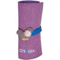 Cool For School Bear pencil case for women 1 compartment Purple (CF86651-01)