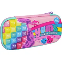 Cool For School pencil case with embossing 1 compartment Purple (QT-5631-Purple)