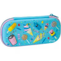 Cool For School pencil case 1 compartment with organizer blue (QT-5649-Blue)