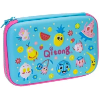 Cool For School pencil case 1 compartment with organizer blue (QT-5675-Blue)