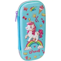 Cool For School pencil case 1 compartment with organizer blue (QT-5770-Blue)