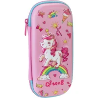 Cool For School pencil case 1 compartment with organizer pink (QT-5770-Pink)