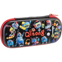 Cool For School pencil case 1 compartment with an organizer black (QT-5772-Black)