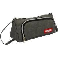 Cool For School pencil case 2 compartments Gray (CF87215)