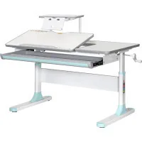 Парта Mealux Vancouver Multicolor Blue з полицею S50 (BD-620 W/G MC+BL+ S50 WG)