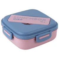 Children's lunch box Kite with divider 1100 ml, pink (K23-186-3)