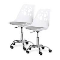 Children's chair Evo-kids Indigo 2 pcs White / Gray (H-232 W/G -X2)