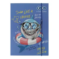 Folder for notebooks ZiBi B5+ SHARK cardboard, on rubber bands (ZB.14961)