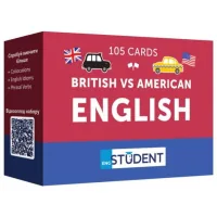 Educational set English Student Cards for studying the English language English Student - British vs American English (Ukrainian) (591226016)