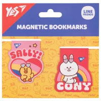 Закладки для книг Yes магнітні Line Friends Sally and Cony, 2шт (708108)