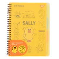 Зошит Yes А5 Line Friends. Sally пластикова обкладинка 80 аркушів, лінія (765736)