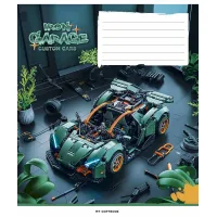 Зошит Школярик Iron garage 18 аркушів клітинка (018-3513K)