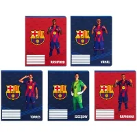 Зошит Kite FC Barcelona, 12 аркушів, клітинка (BC26-232)