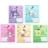 Kite Kuromi notebook, 12 sheets, grid (HK26-232)