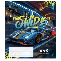 School notebook Night racers 36 sheets cell (036-3452K)
