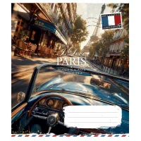 Зошит Школярик I love Paris 36 аркушів лінія (036-3615L)