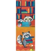 Bookmarks for books by Lyutsynka "Raccoons. Bookstore" 1 pc. (LK000000093) (2000000000093)