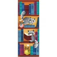 Bookmarks for books Lyutsink "Raccoons. Bookshelf" 1 pc. (LK000000090) (2000000000090)
