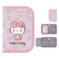 Pencil case Kite Hello Kitty 621 HK-1, without filling, 1 compartment, 1 flap (HK26-621-1)