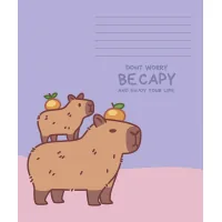 Зошит Школярик Capybaras 12 аркушів клітинка (012-3629K)