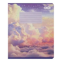 Зошит ZiBi CLOUDS 36 аркушів, клітинка англійська (ZB.1732-39)