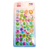 Tiki Sticker Wiki Crystal Series 3D Sticker Set - Tiki Cats in the Garden (25ESE009-10)