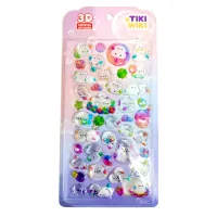 Стікер-наклейка Tiki Wiki Набір 3D-наліпок серії Crystal – Тікі чарівність (25ESE009-02)