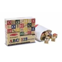 Кубики Melissa&Doug Дерев'яна абетка/цифри (MD1900)