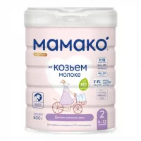 Baby formula MAMAKO 2 Premium on goat's milk 6-12 months. 800 g (8437022039091)