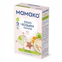 Children's porridge MAMAKO milk buckwheat with apple and carrot on goat's milk 200 g (4607088795826)