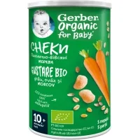 Children's snacks Gerber wheat and oats with carrots and oranges 35 g (7613037315332)