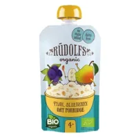 Children's porridge Rudolfs milk-free oatmeal Pouch Pear and blueberry, 110 g (4751017941805)