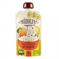Children's porridge Rudolfs milk-free oatmeal Pouch Peach and banana, 110 g (4751017941799)