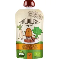Rudolfs baby puree with veal organic 110 g (4751017942154)