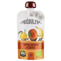 Children's puree Rudolfs Mango-banana-quince smoothie 110 g (4751017940907)