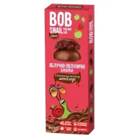 Цукерка Bob Snail Равлик Боб яблучно-полуничні в молочному шоколаді 30 г (4820219341321)