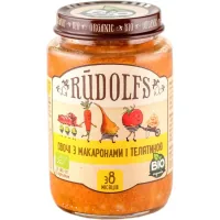 Children's puree Rudolfs Vegetables with pasta and veal from 8 months 190 g (4751017942109)
