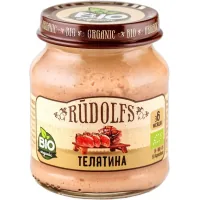 Baby puree Rudolfs Veal from 6 months 120 g (4751017940808)