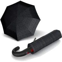Umbrella Knirps T.260 Crook Handle Men's Prints Check (Kn95-3260-7602)