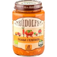 Children's puree Rudolfs Lasagna with veal 190 g (4751017940990)
