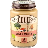Children's puree Rudolfs Salmon with vegetables 190 g (4751017941744)