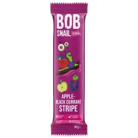 Цукерка Bob Snail Равлик Боб Яблуко Смородина страйп, 14 г (4820206080929)