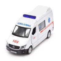 TechnoDrive Mercedes Benz Sprinter Ambulance Scale Model Car (250344U)