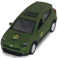 Scale model of the TechnoDrive Chevron Heroes series car - Toyota RAV4 - Ground Forces of the Armed Forces of Ukraine (KM6198M2)