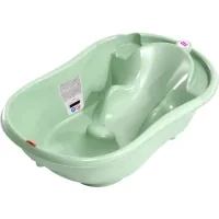 Ok Baby Onda bathtub with anatomical slide and temperature sensor, green (38231200)